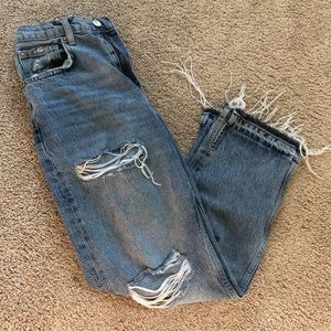Free people boyfriend ripped jeans
